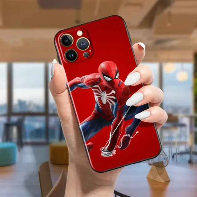 Trendy silikonový kryt s motivy oblíbeného hrdiny Spider-man na telefony iPhone