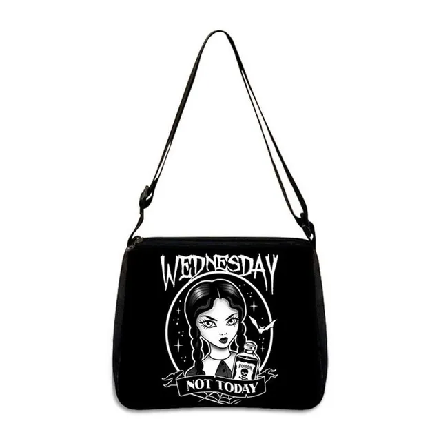 Unisex crossbody bag with motifs from favorite series Wednesday