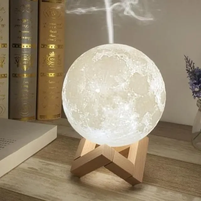 Ultrazvukový zvlhčovač vzduchu a lampa wood-stand