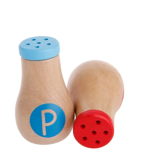 Wooden set of toys for children - Salt and pepper