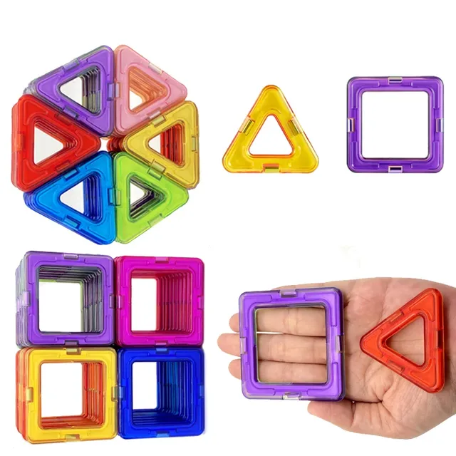 Duże magnetyczne klocki dla dzieci - zabawki edukacyjne