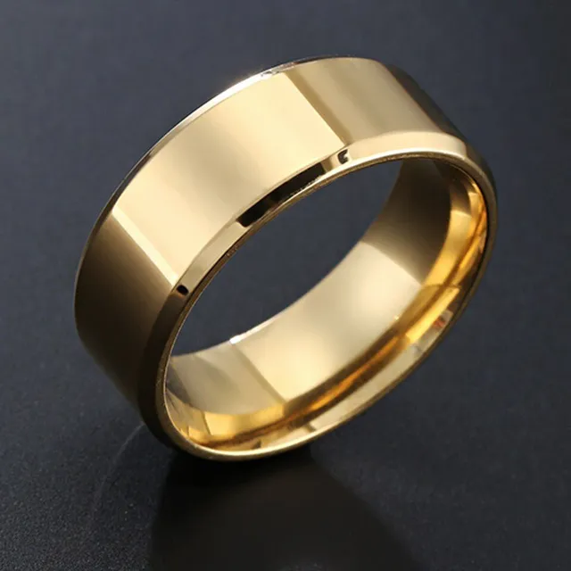 Men's elegant ring - fine pattern