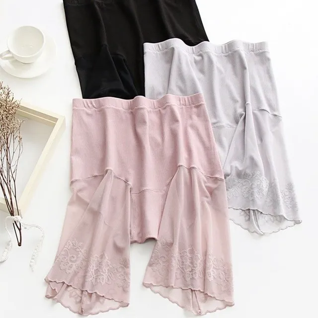 Women's lace shorts under the skirt