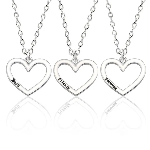 Set of necklaces 3 pcs- best friends forever