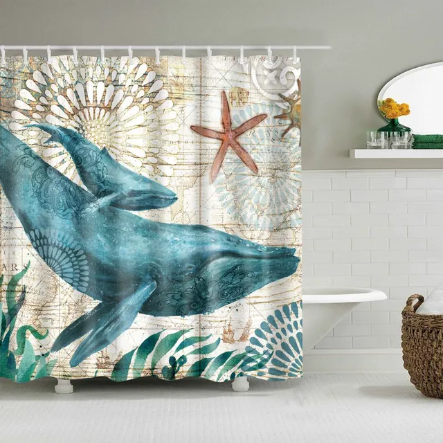 Shower curtain sea animals M 3 sprchovy-zaves-morsti-zivocichove-2 xl