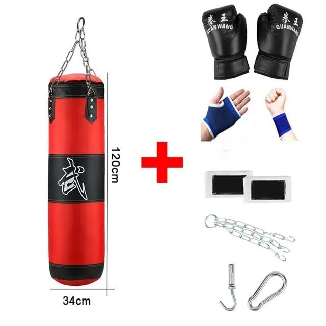 Boxing bag with chain