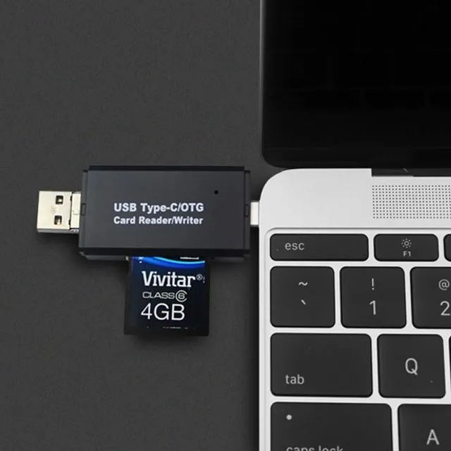 3-in-1 memory card reader