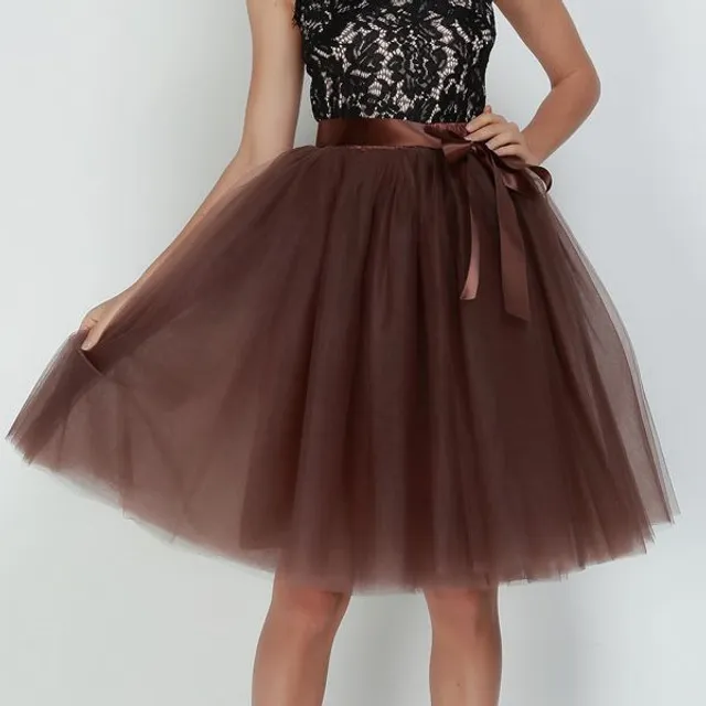 Women's Tulle Tutu Skirt with Bow