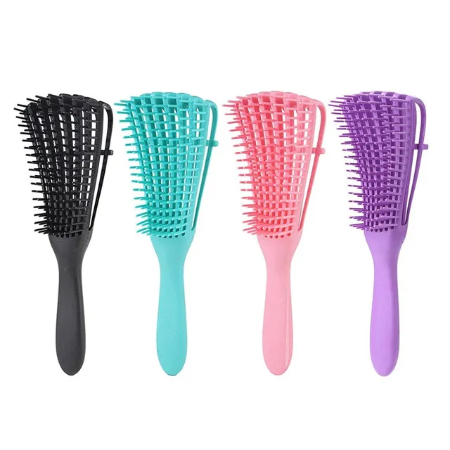 Brush for detangling and curly hair - various colours