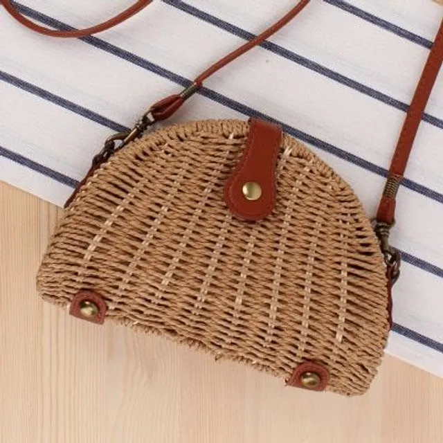 Hand knitted rattan shoulder bag - many types to choose from