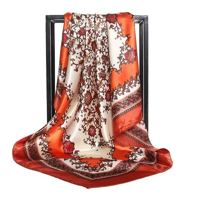 Ladies luxury square scarf
