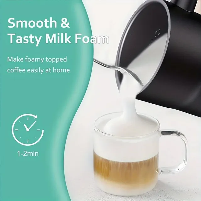 1ks Elektrický napěňovač mléka 4v1 - Kávovar s horkým & studeným mlékem, Kavárenské Doplňky