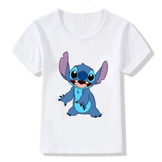 T-shirt per bambini con stampe di simpatici coniglietti