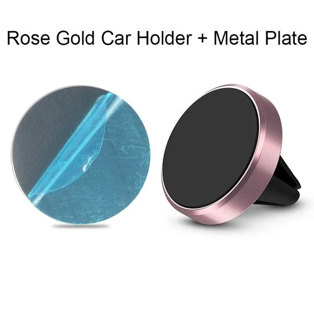 Magnetic car phone holder