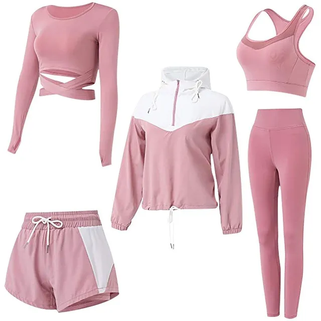 Set fitness fashion pentru femei - set 5 piese