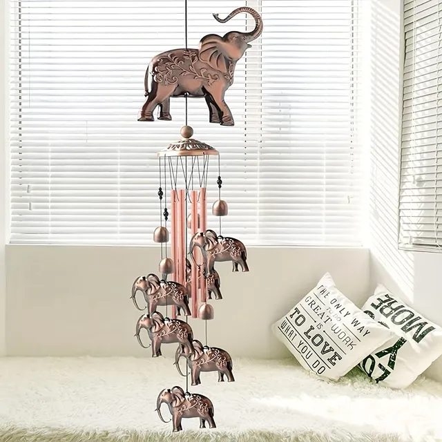 Brązowy słoń - Dzwon ze szczęściem