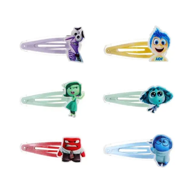 Couple baby girl hair clips with characters from a fairy tale In the head 2 - Inside Out 2