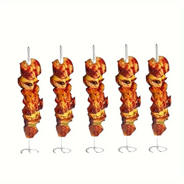 10 stainless steel skewers for deep fryer and grill