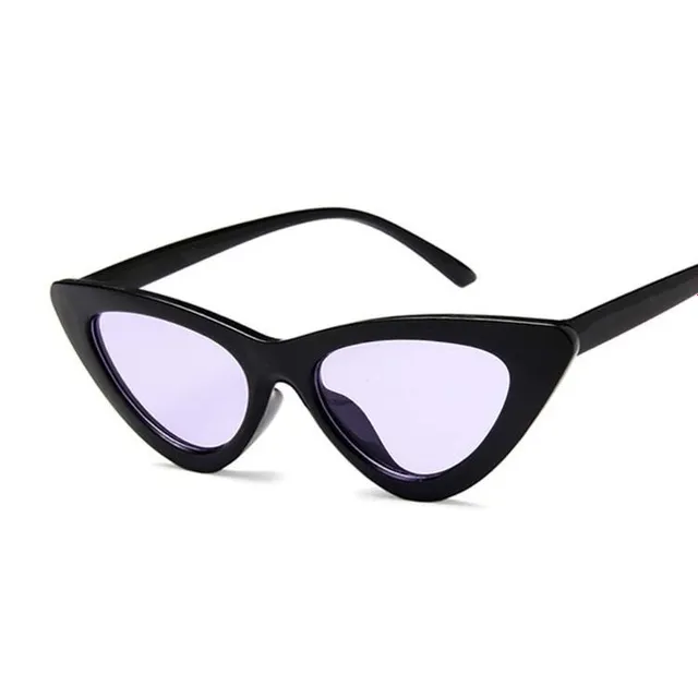 Ochelari de soare mini pentru femei, în stil pisică