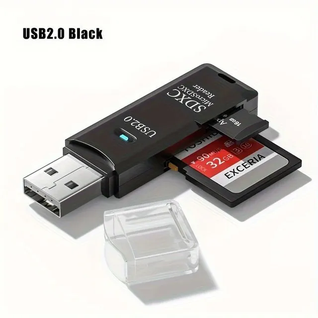 SD card reader and Mini SD/TF (USB 3.0/2.0) to transfer photos from camera to computer