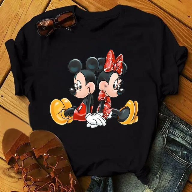 Damski nowoczesny T-shirt Mickey Mouse Burch