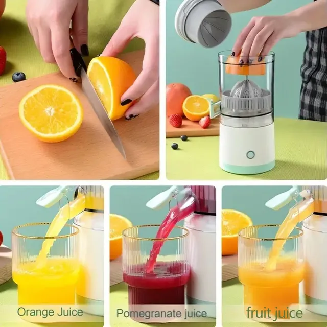 Exprimidor de cítricos portátil, exprimidor recargable por USB, mini extractor de jugo inalámbrico para frutas frescas