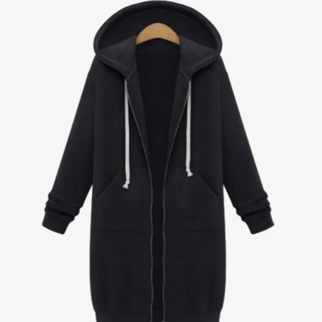 Women's hoodie with long zipper