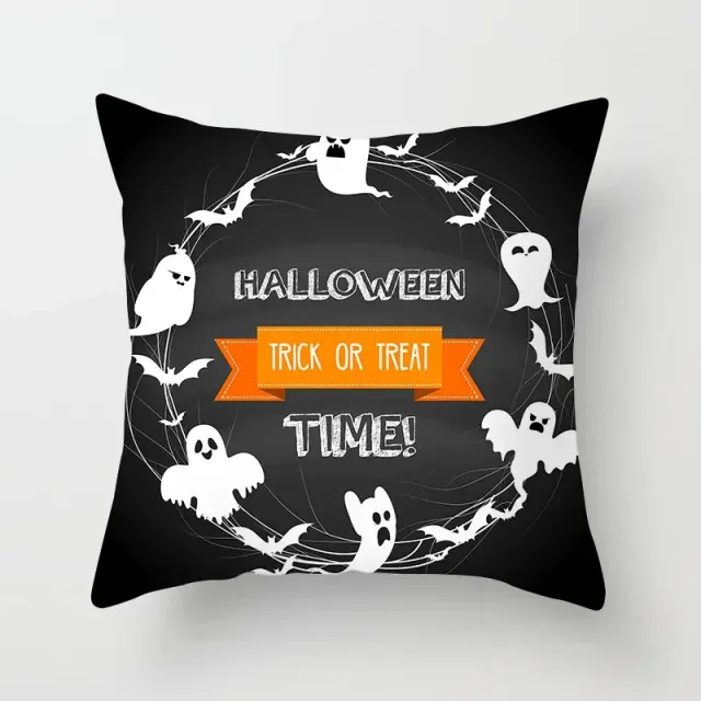 Halloween poliészter párna vicces mintával 45x45 cm kanapéra vagy hálószobába