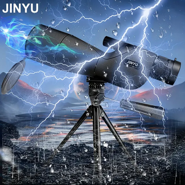 Waterproof telescope BK7 HD for bird watching and wild game with tripod, portable case and quick phone stand