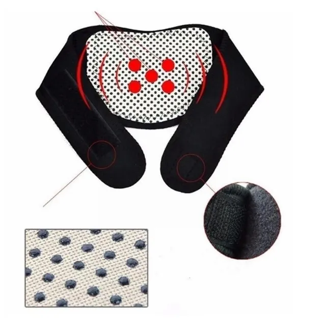 Self-heating magnetic massage belt with neck support Ivan