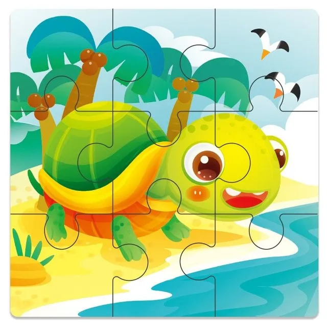 Wooden puzzle pieces Tomi 9
