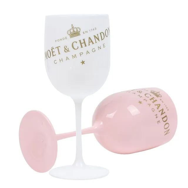 Farebný plastový pohár na šampanské