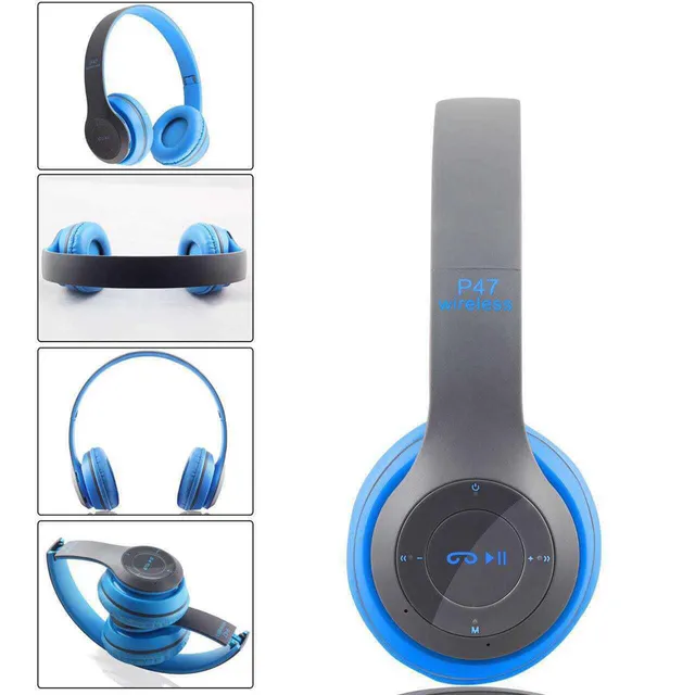 Stílusos bluetooth/vezeték nélküli fejhallgató gombokkal