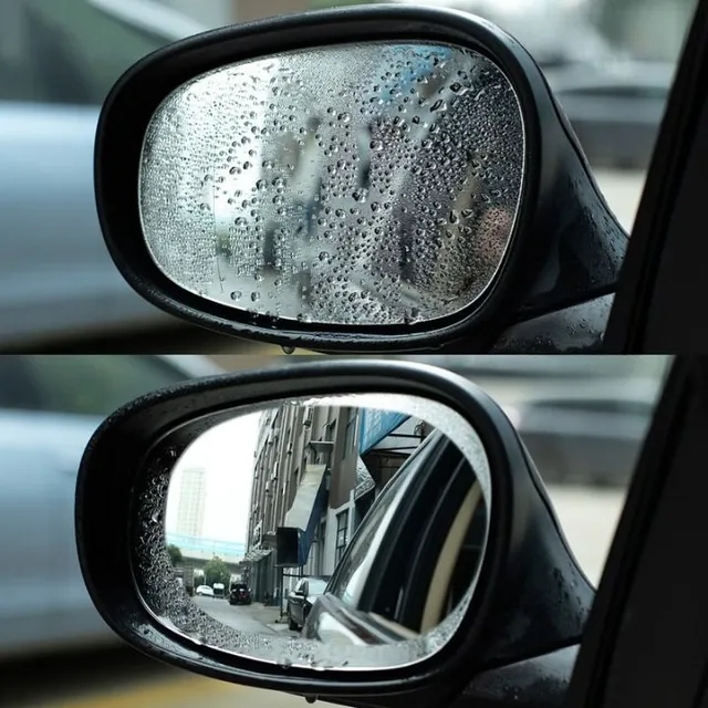 Transparent car films for rear view mirror