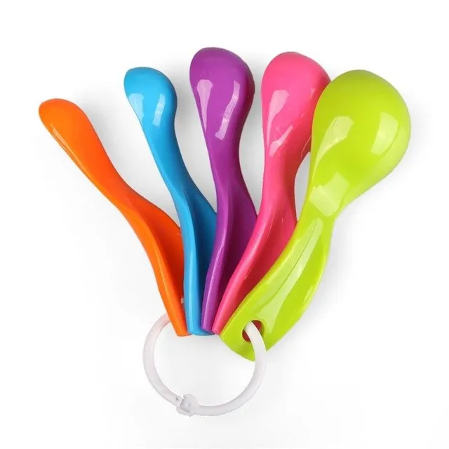 5 pcs color plastic measuring cups