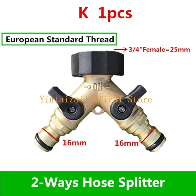1PC 3/4" four-way plastic garden hose distributor type Y for outdoor taps and taps