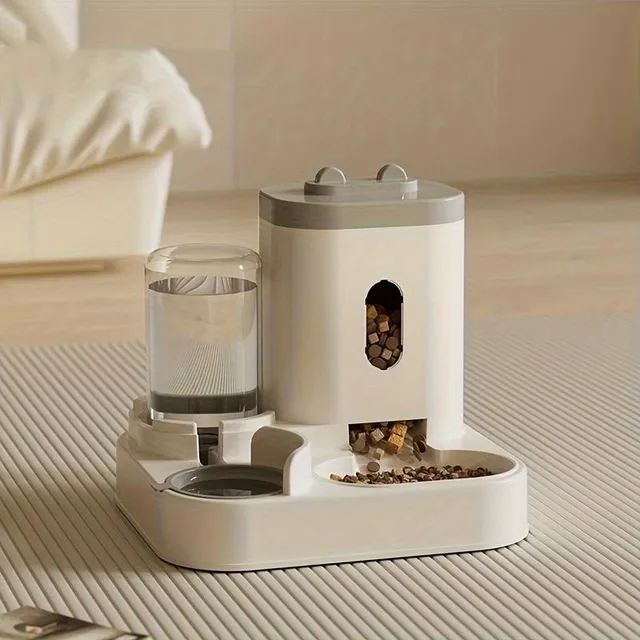 Comfortable feeder and fountain for cats - without electricity