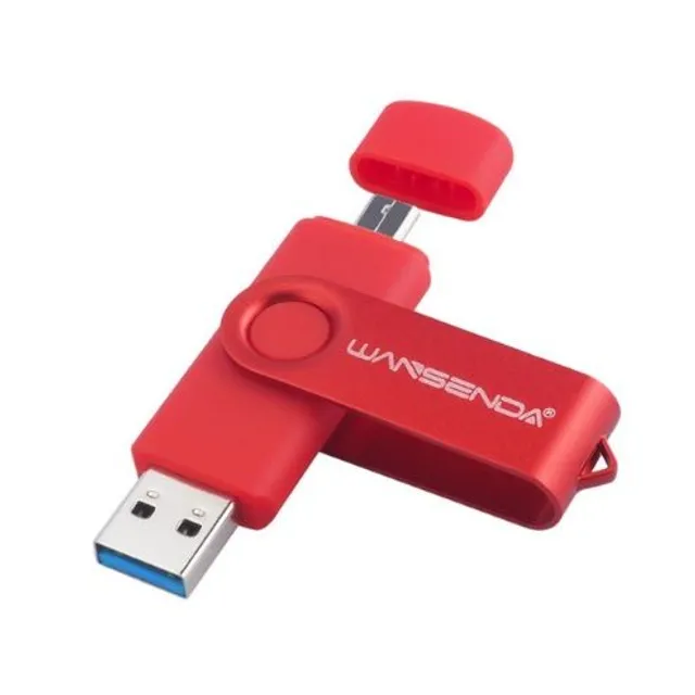 USB flash meghajtó 2 az 1-ben - 16 GB - 128 GB - 6 színben