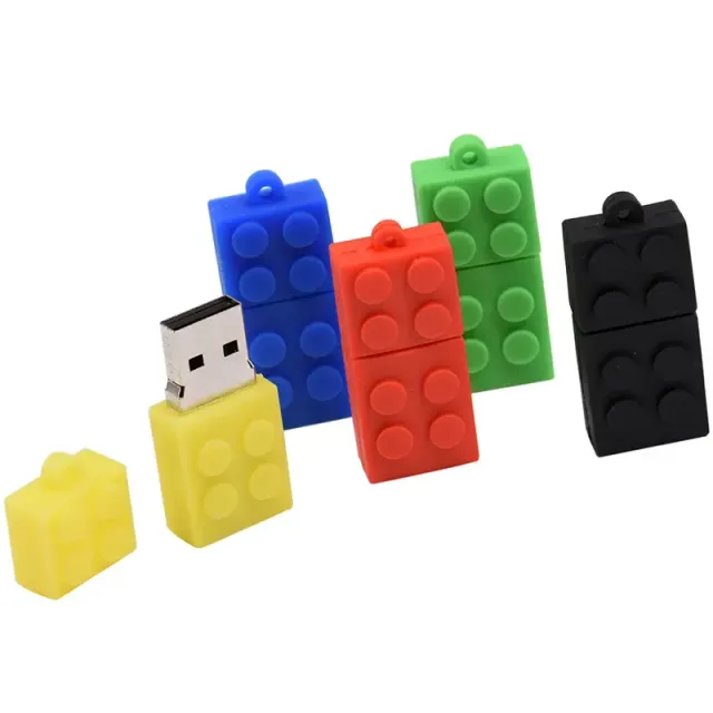 Stylový USB flash disk v provedení stavebnicové kostky