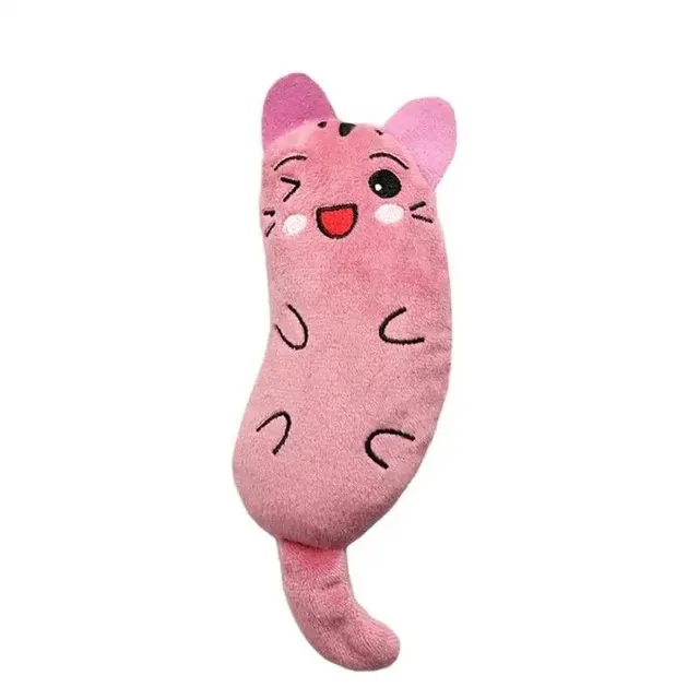 Pillow Catnip 16 x 5.5 cm Pillow for cats to play in cat shape Cute toy for cats Pillow biting toy Chewing pillow for cats