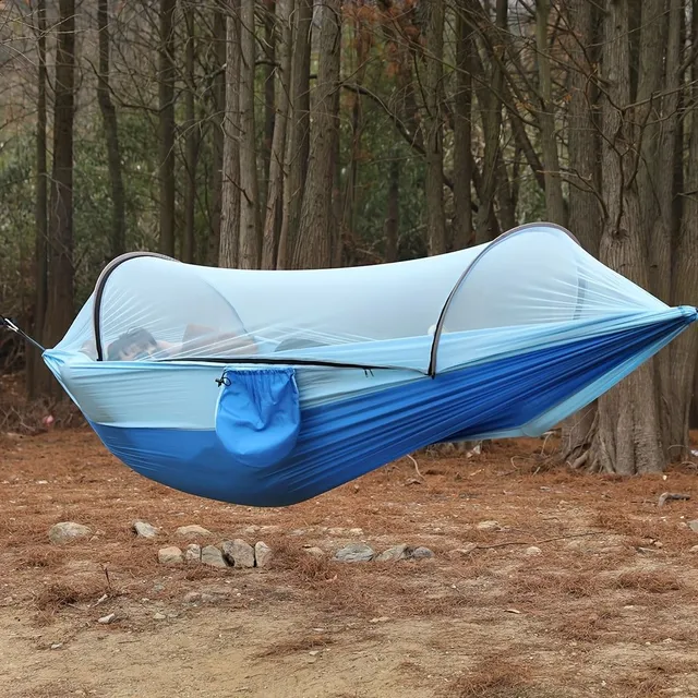 1 pc Self-folding portable mosquito hammock with rod