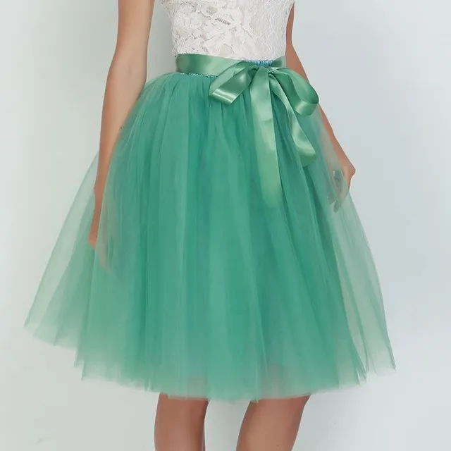 Women's Tulle Tutu Skirt with Bow