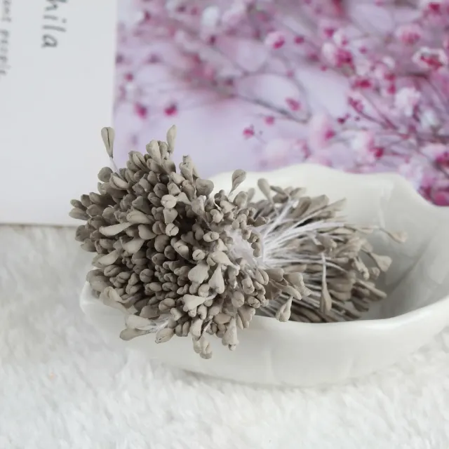 400 bucăți bețișoare mate de flori cu imitație de ipsos pentru creații DIY
