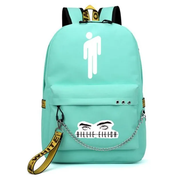 Krásný školní batoh pro dívky i chlapce s motivem Billie Eilish