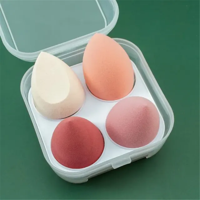 4ks Kozmetické huby Blender Beauty Egg - make-up huby pre perfektný vzhľad