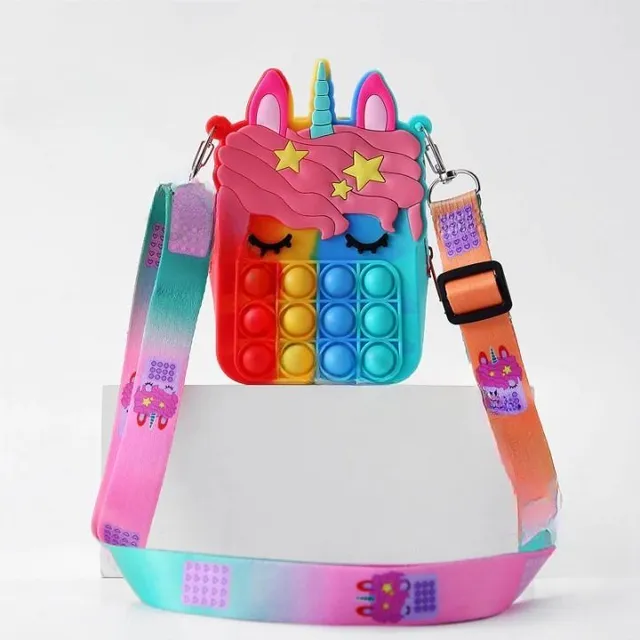 Baby bubble pop-it bag - Unicorn