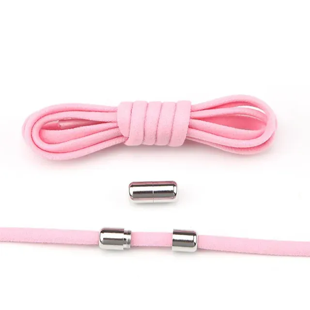 Elasticated laces without lacing for children and adults