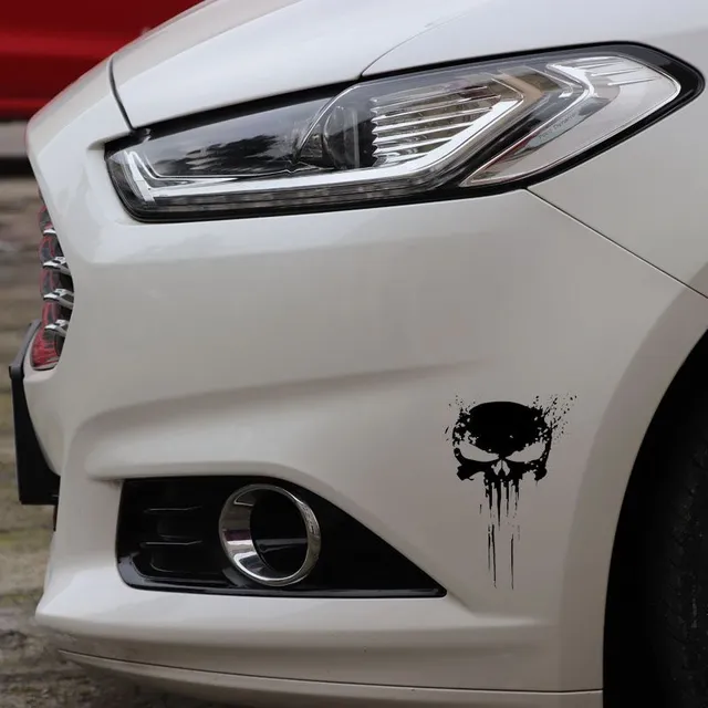 Luxurious sticker on Punisher's car