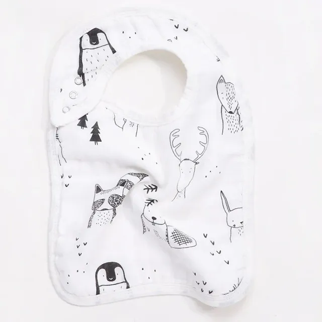 Baby bib made of bamboo cotton - soft bibs for newborns and toddlers