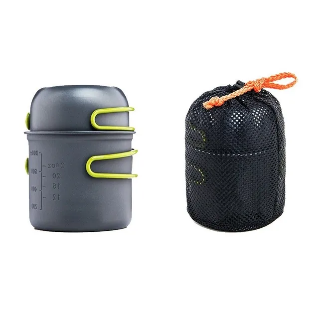 Set de oale de camping negre 2 bucăți